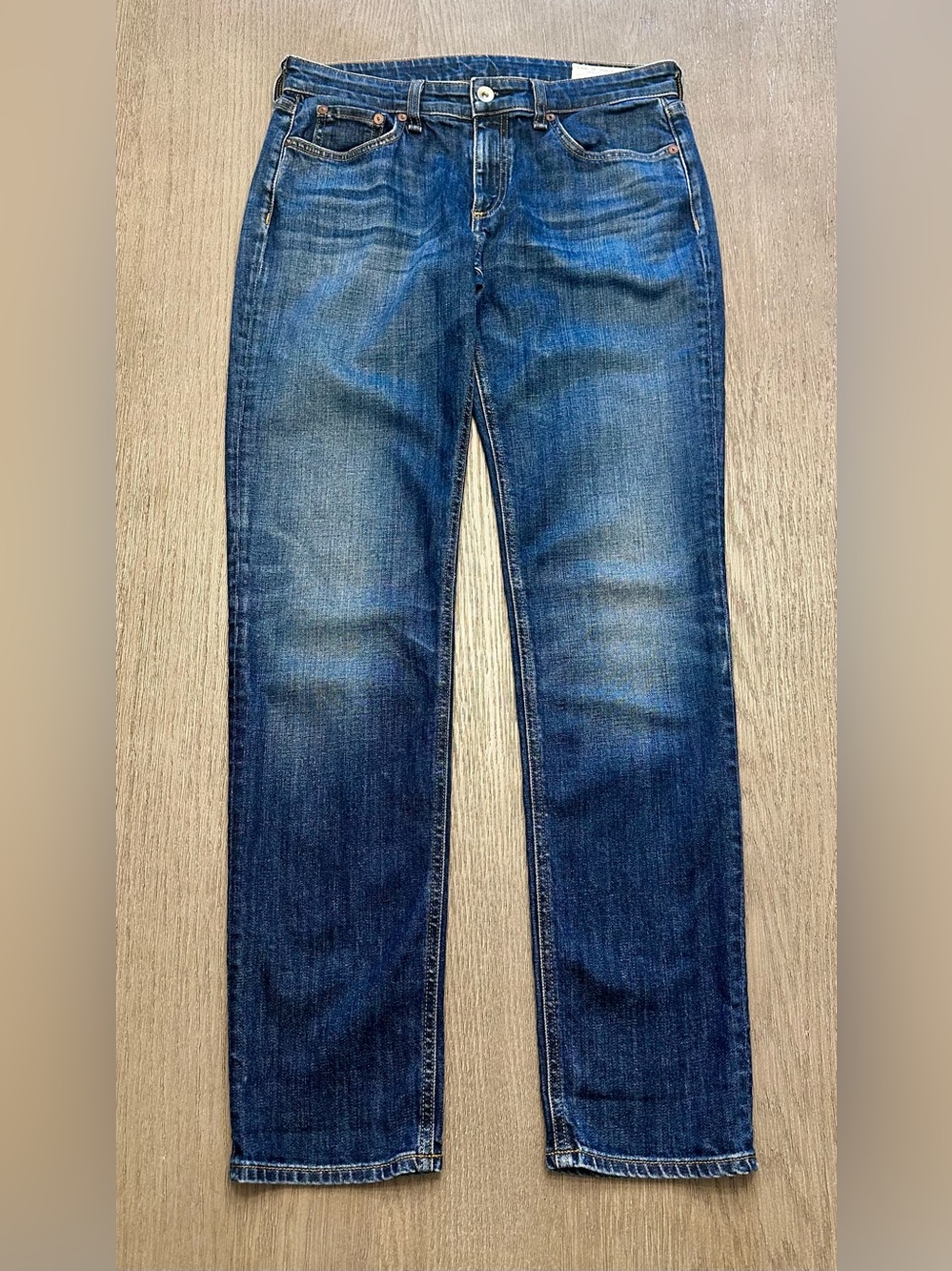 Rag & Bone Dre Low Rise Slim Boyfriend Jeans 26 Donovan Wash Made USA - Picture 2 of 10